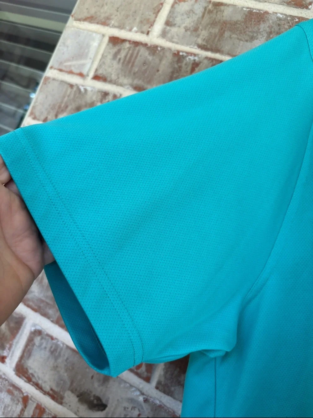 PGA Tour Airflux Teal‎ Green Short-Sleeve Polo
